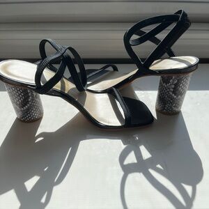 Dolce Vita Nixon Reptile Circular Heel Sandals Size 7